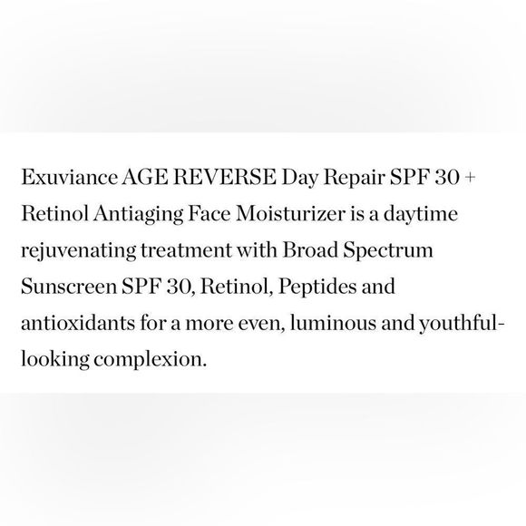 $10❤️🔥 LAST 1! Exuviance Age Reverse Day Repair SPF30 Retinol Face Cream - Picture 4 of 7